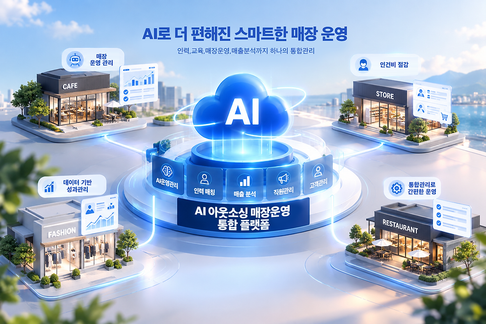 전국 매장이 지도 위에 뜬다… 뉴비즈원, AI 아웃소싱 매장운영 통합 플랫폼 10월 1일 출시