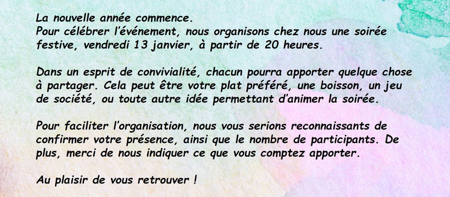 L'invitation