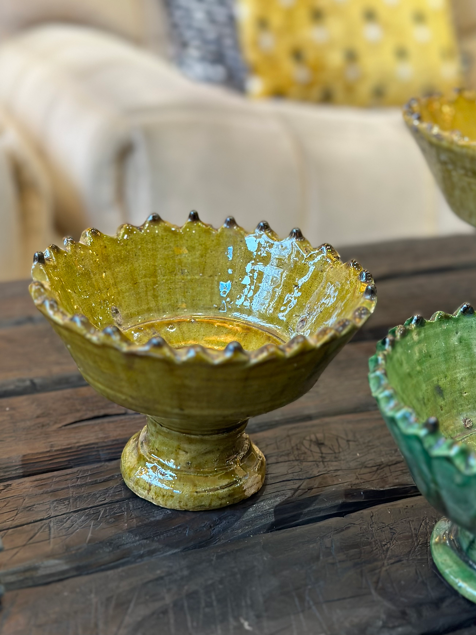 COUPE DENTELEE SUR PIED TAMEGROUTE - JAUNE