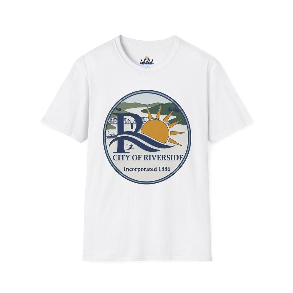 Thumbnail: City of Riverside Sunrise Scenic Logo w/bridge T-Shirt 