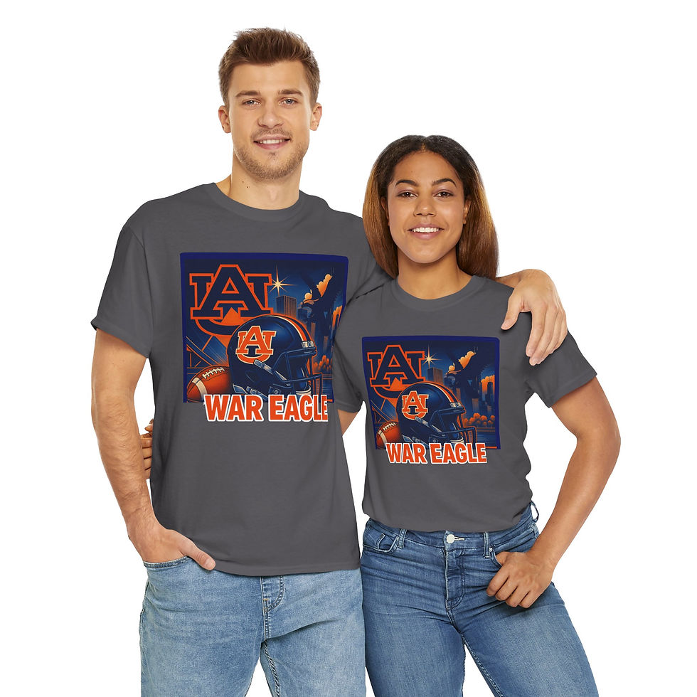 Thumbnail: Model showcasing War Eagle Unisex Tee
