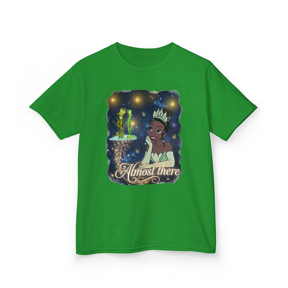 Thumbnail: Tiana-Inspired Kids Tee — Princess Frog Fairy Tale Shirt