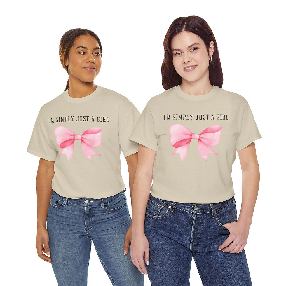Thumbnail: Simply Just A Girl Tee: Models in cute tops
