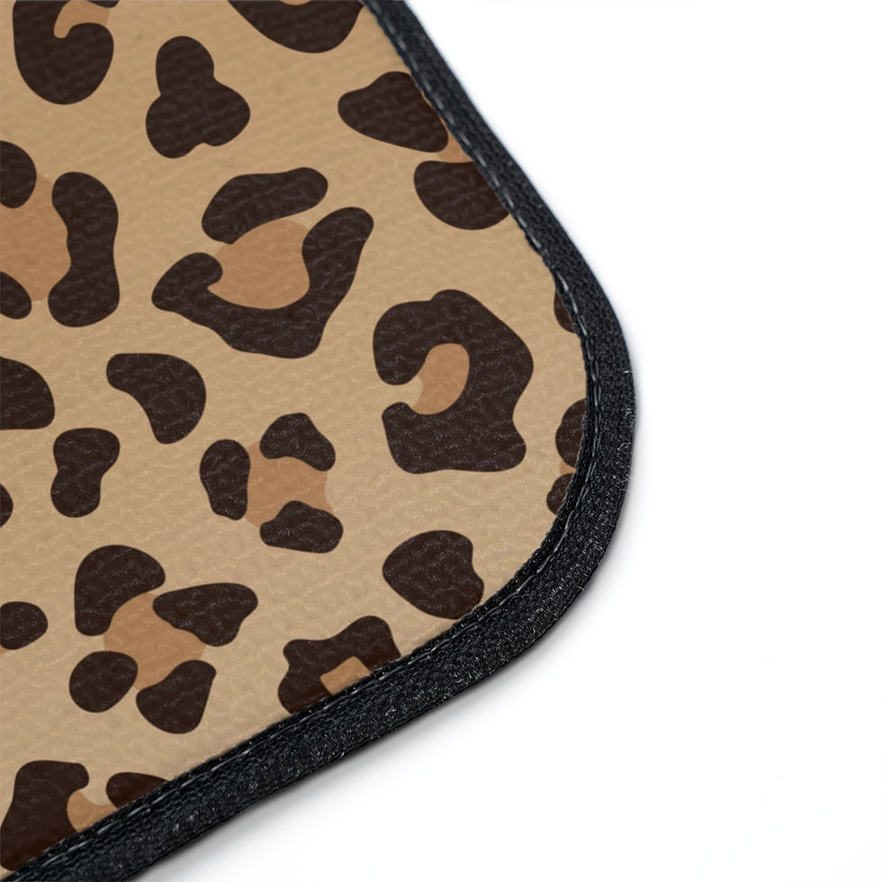 Thumbnail: Brown and tan leopard print coaster
