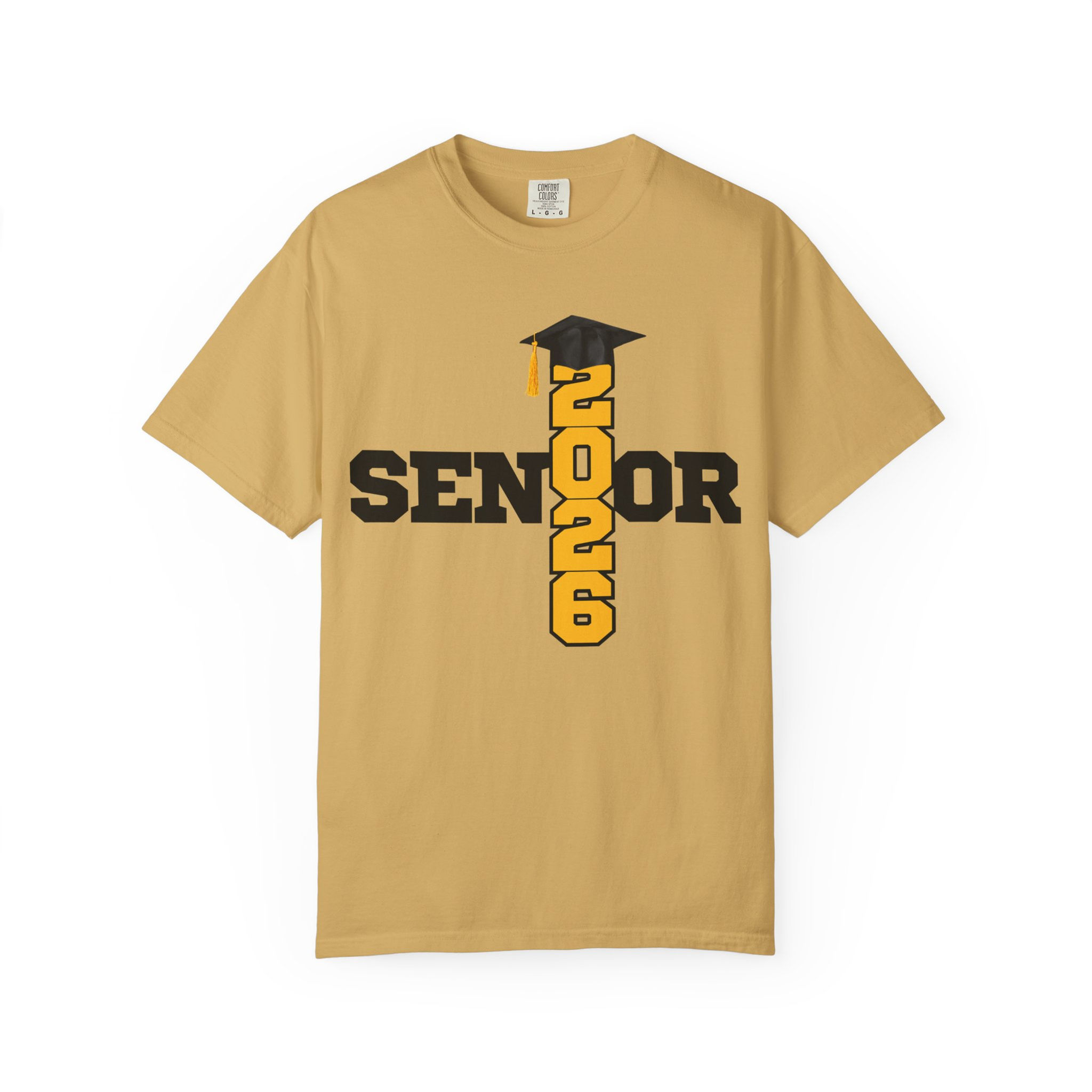 Tan 2026 Senior graduation tee