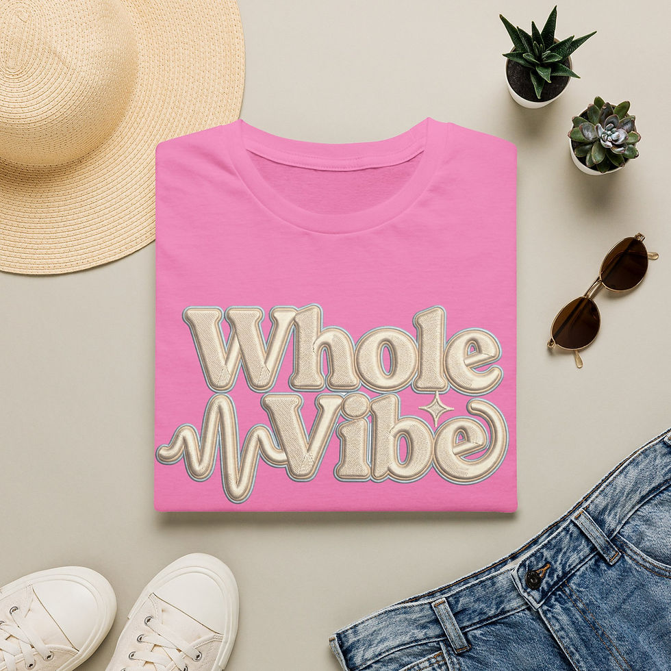 Thumbnail: Whole Vibe T-Shirt — Retro Neutral Graphic Tee