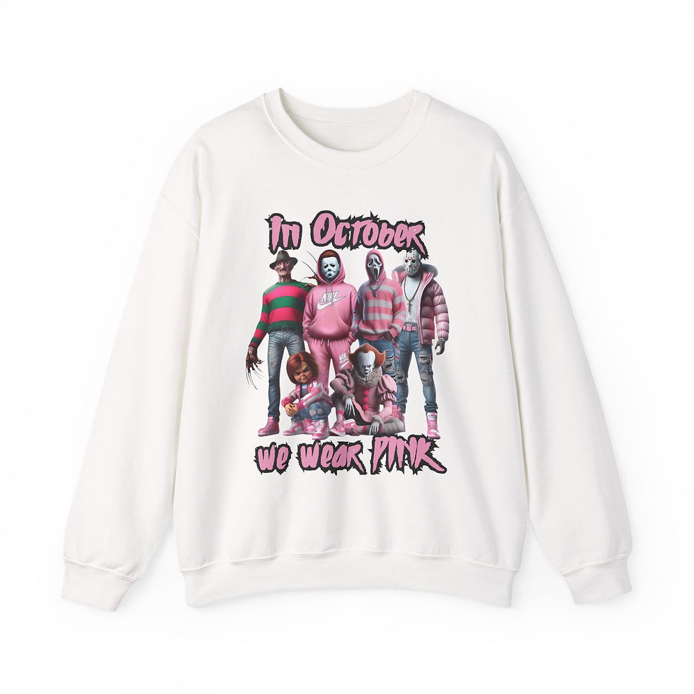 Thumbnail: October Awareness Crewneck Sweatshirt - Unisex, We Wear Pink