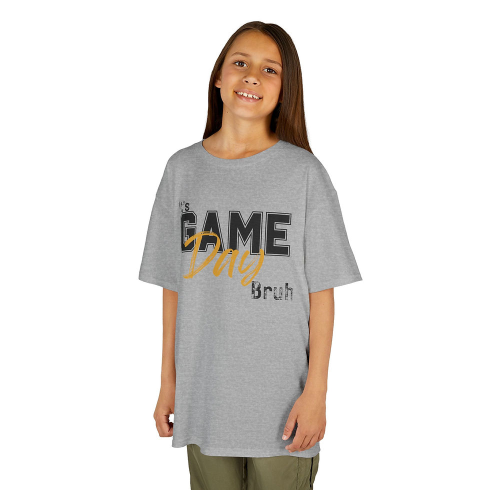 Thumbnail: Girl wearing gray "Game Day" shirt
