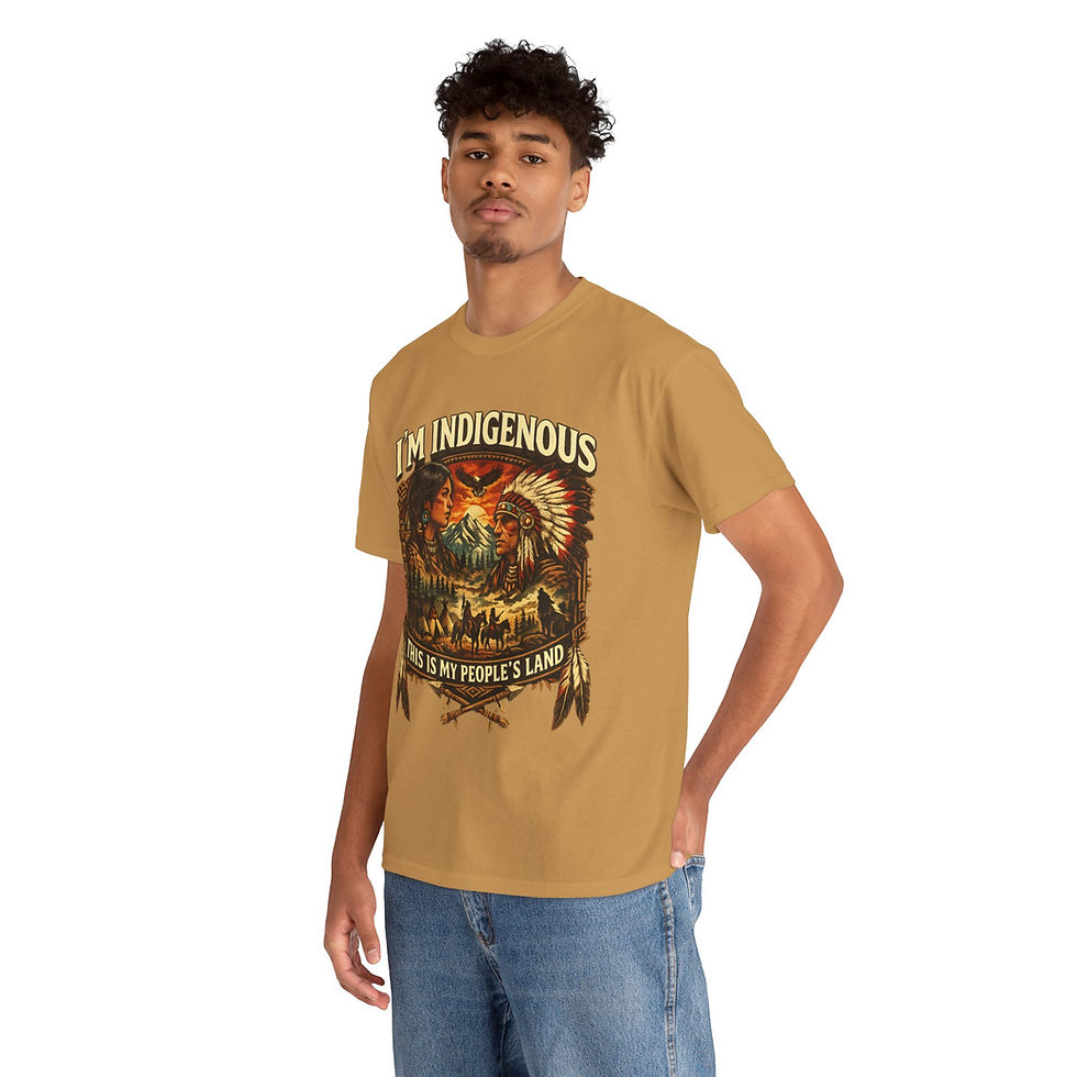 Thumbnail: Indigenous Pride Shirt — "I'm Indigenous, This Is My People's Land" Graphic Tee