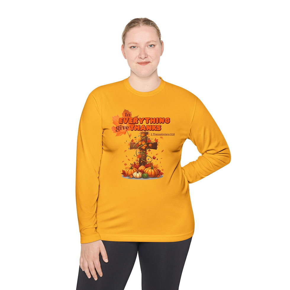 Thumbnail: "In Everything Give Thanks" Thanksgiving Long Sleeve Tee