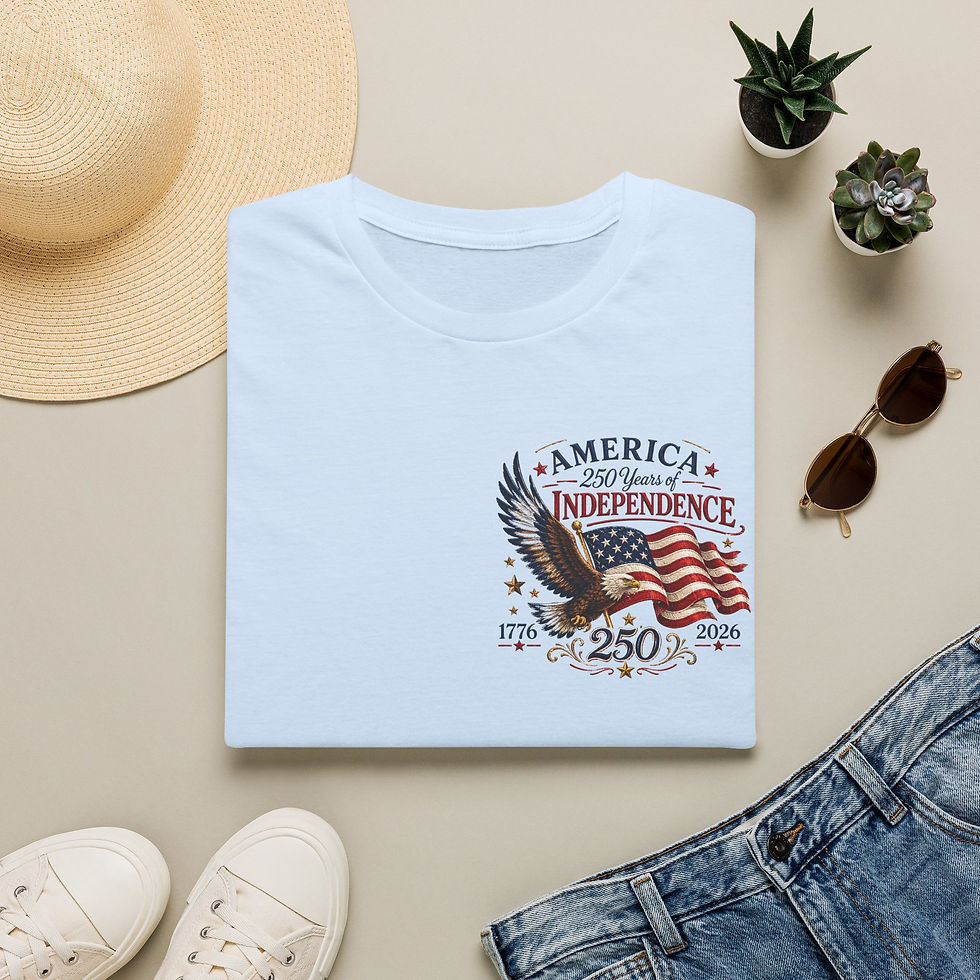 Thumbnail: Independence 250th Eagle Pocket T-Shirt – America 1776–2026 Patriotic Tee