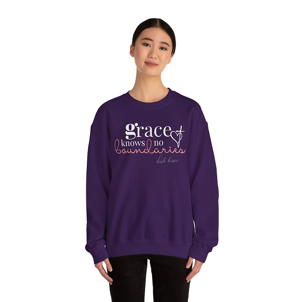 Thumbnail: "Grace Knows No Boundaries"- Debi Dixon Inspirational Crewneck