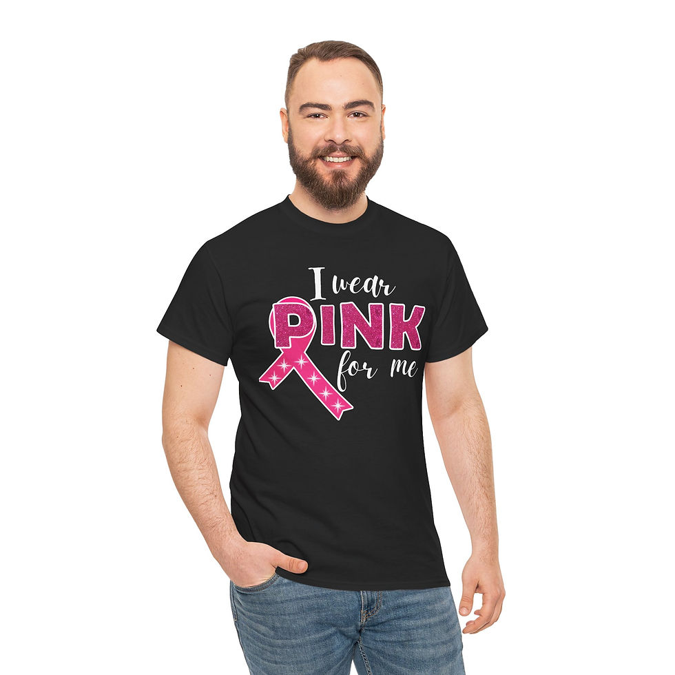 Thumbnail: I wear Pink for me graphic T-shirt in honor of Breast Cancer Awareness