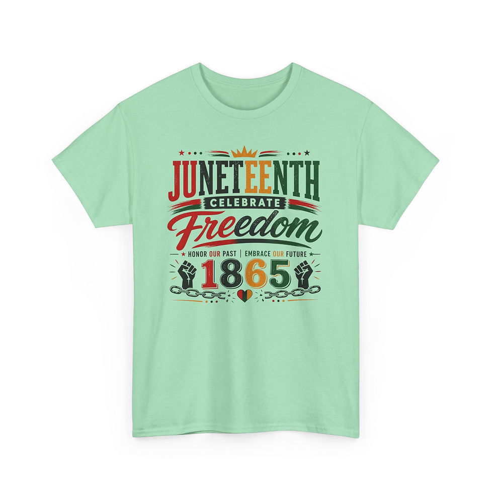 Thumbnail: Juneteenth Freedom T-Shirt — Celebrate Freedom 1865 Graphic Tee