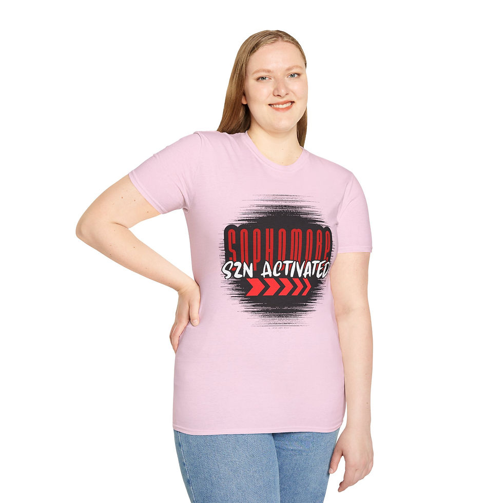 Thumbnail: Woman in pink "Activated" T-shirt