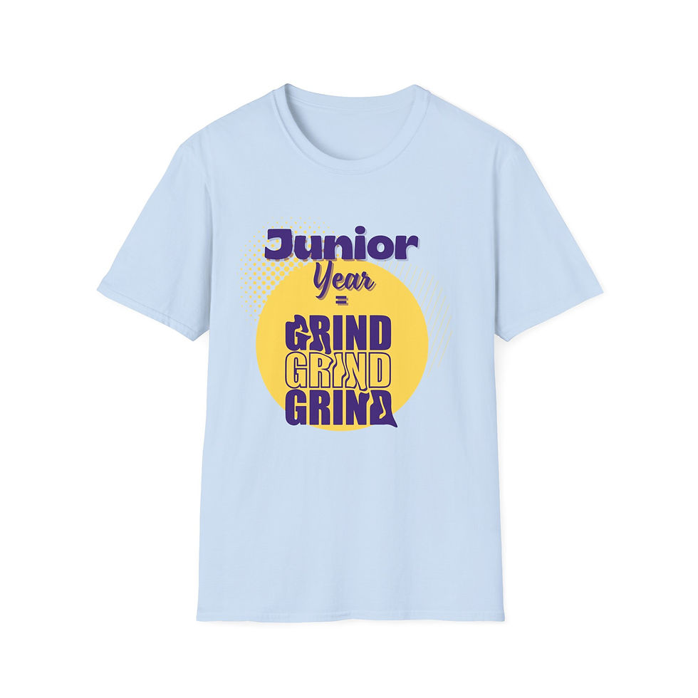 Thumbnail: Junior Year Grind light blue tee shirt