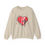 Thumbnail: Christian Heart Crewneck Sweatshirt — 1 John 4:19 Scripture Pullover