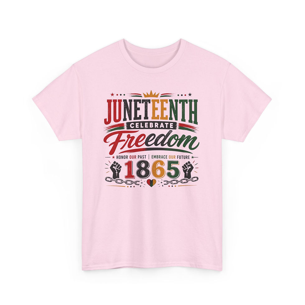 Thumbnail: Juneteenth Freedom T-Shirt — Celebrate Freedom 1865 Graphic Tee
