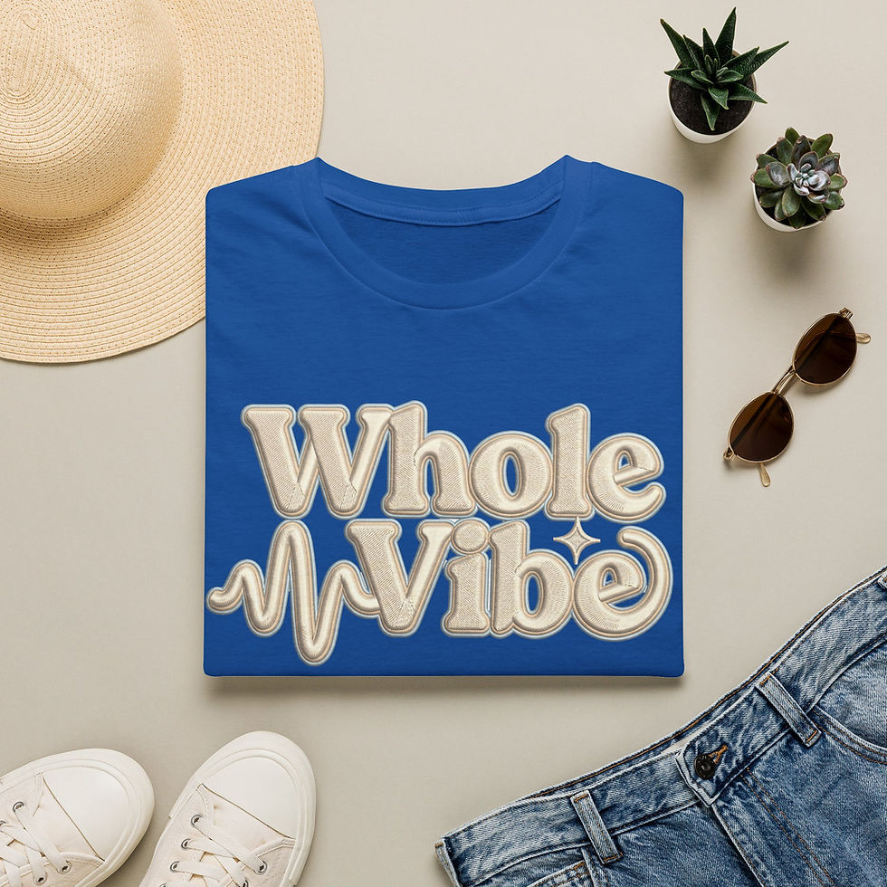 Thumbnail: Whole Vibe T-Shirt — Retro Neutral Graphic Tee