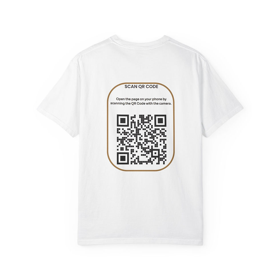 Thumbnail: White t-shirt with scan QR code