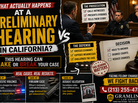 What Actually Happens at a Preliminary Hearing in California? Why This Hearing Can Make or Break a Criminal Case