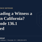 Dissuading a witness Penal Code 136.1 California, Gramling Law Group criminal defense blog