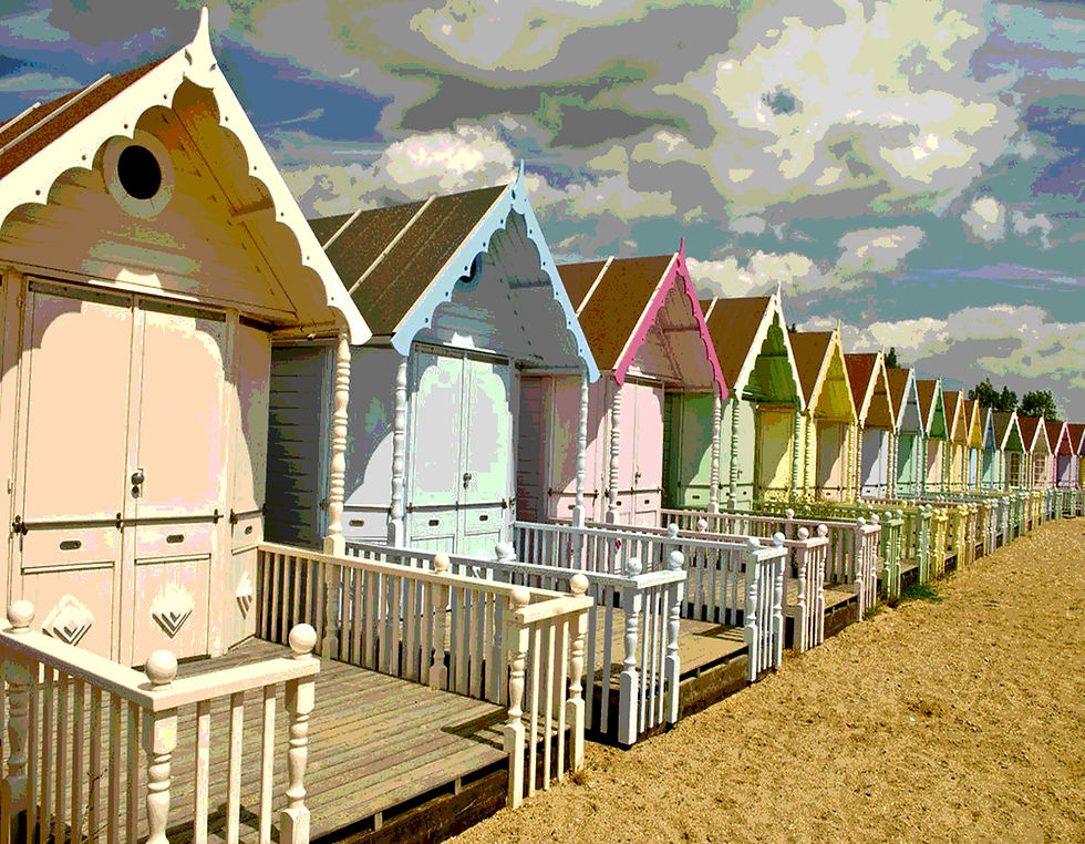 Beach Huts Canvas Print