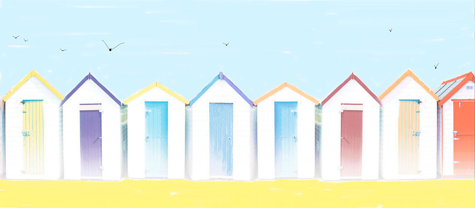 Beach Huts Canvas Print