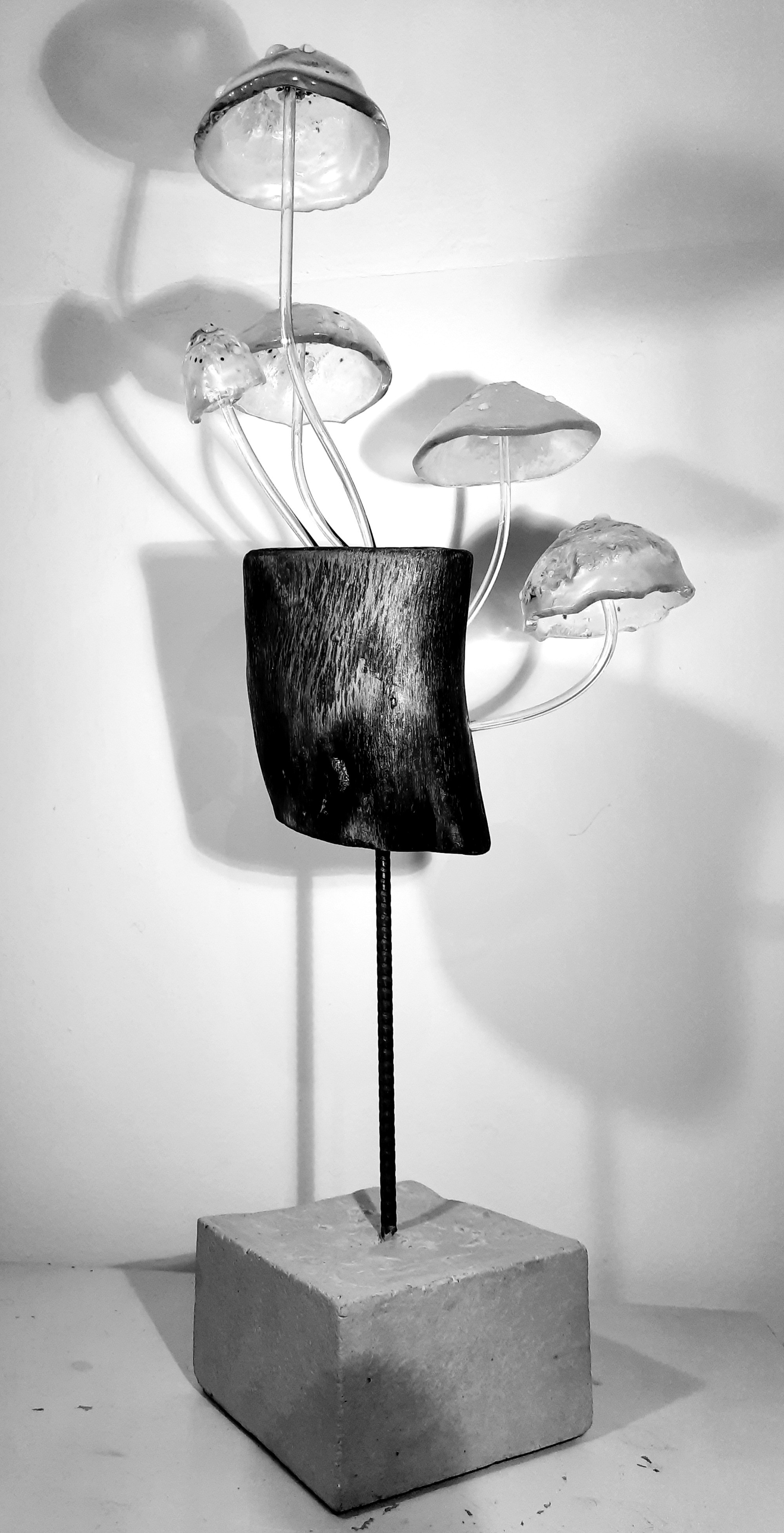 Champignons translucides sculpture N°3