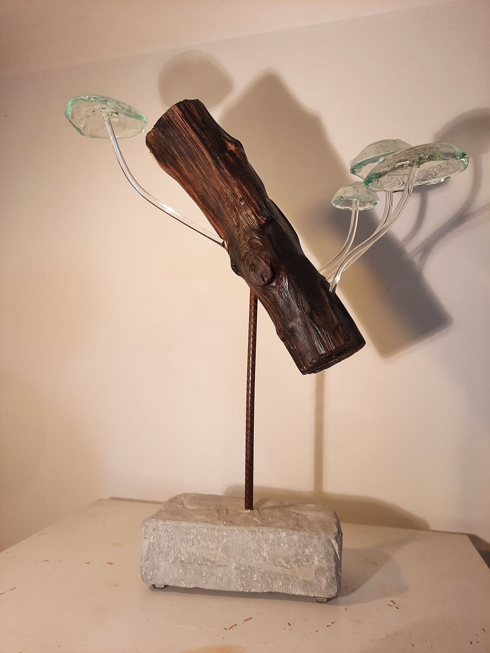 Miniature : Champignons en verre sculpture n°1