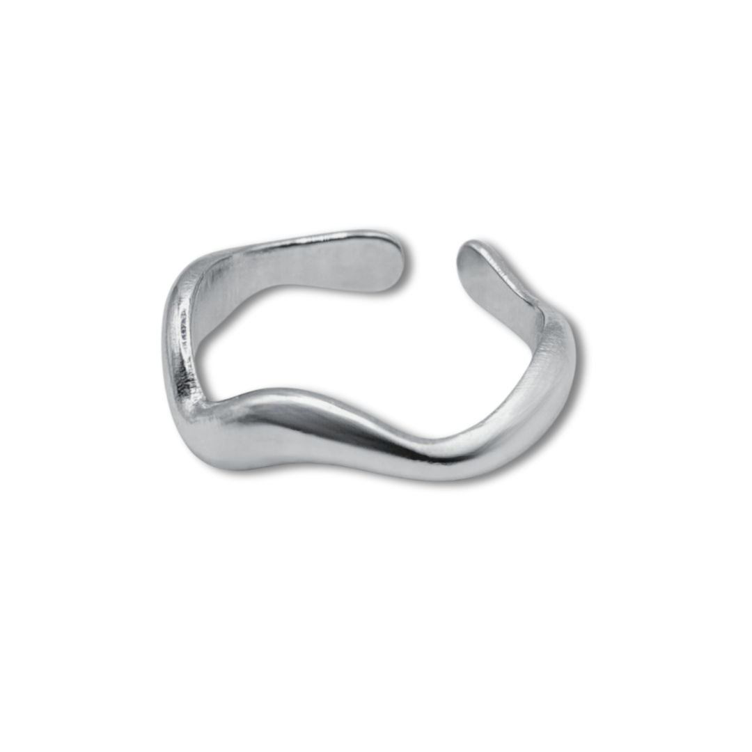 Wave Ring Silber