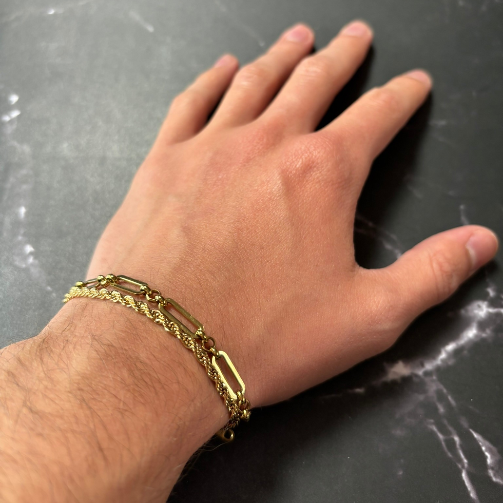 Miniaturbild: Rope Armband Gold