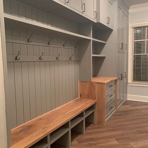 62 Screws luxury custom hardwood built-ins in North Atlanta
