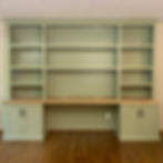 62 Screws office built-in with White Oak countertop