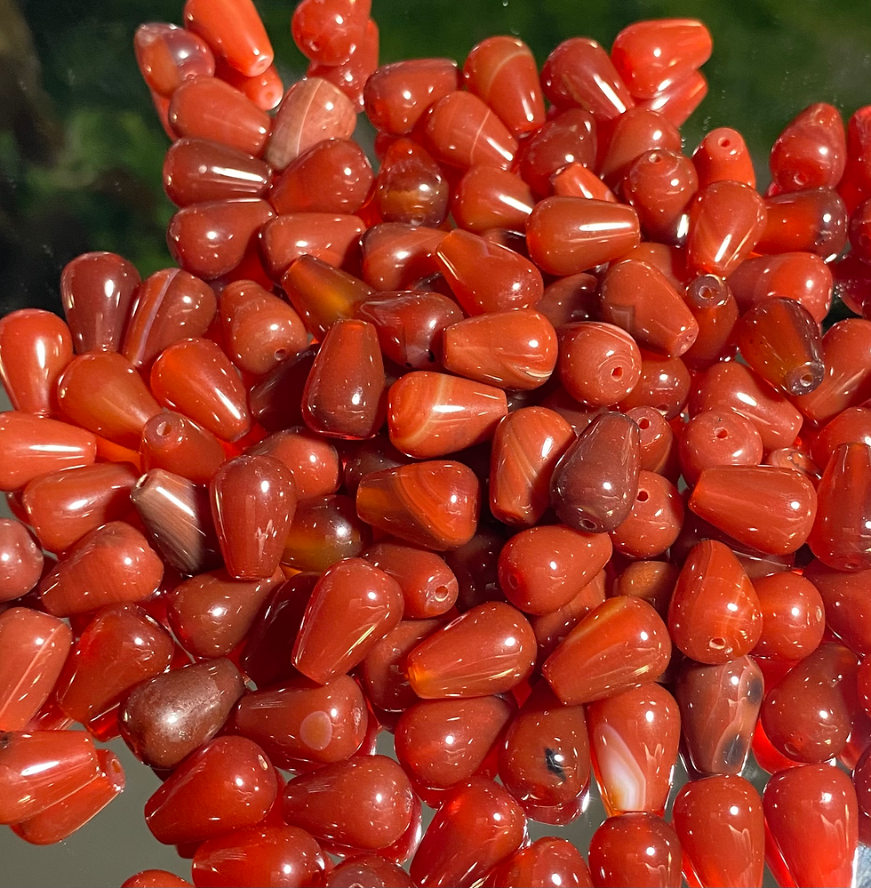Carnelian Teardrop 13-14x10mm