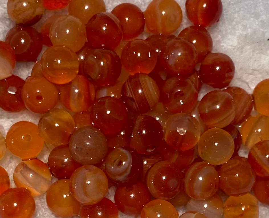 Carnelian Rounds 6mm