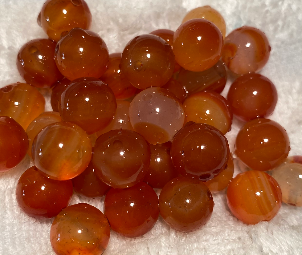 Carnelian Rounds 10mm