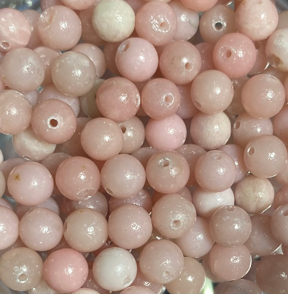 Pink Opal 6mm Rounds