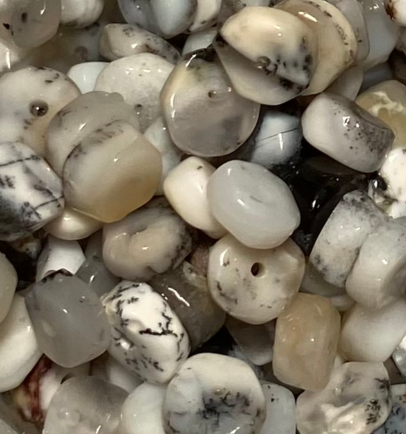 Dendritic Opal Heishi 4x2mm