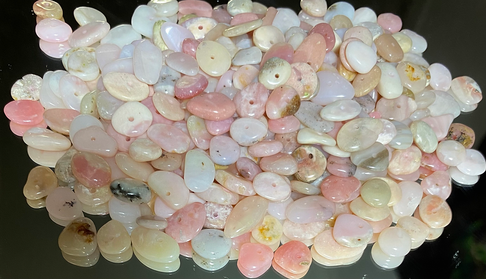 Natural Pink Opal Chips 7-18x5.5-8x2.5-5.5mm