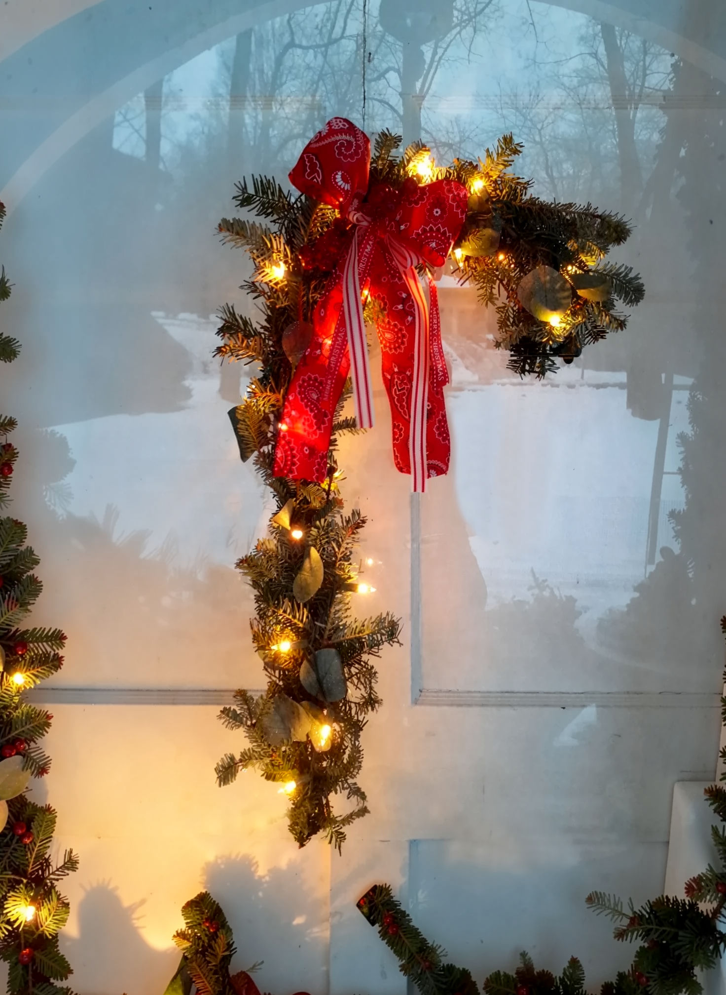 Candy Cane Wreath