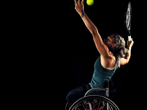coaching wheelchair tennis