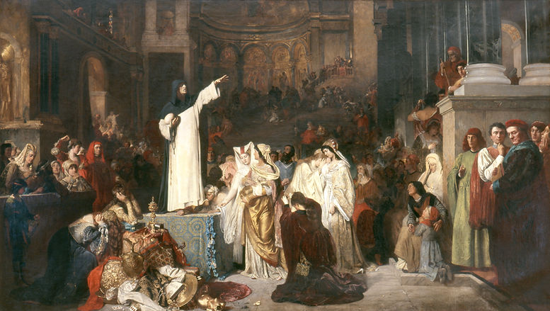 Savonarola-preaching-against-prodigality