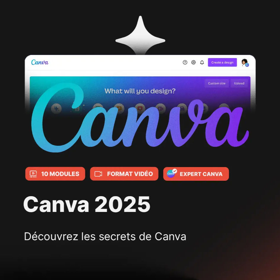 Formation Canva, création de designs professionnels et automatisation de contenus sans compétences en graphisme