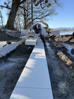 Uferverbauung Strandbad Übersee