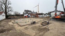 Sauber vorbereitet für die Bodenplatte