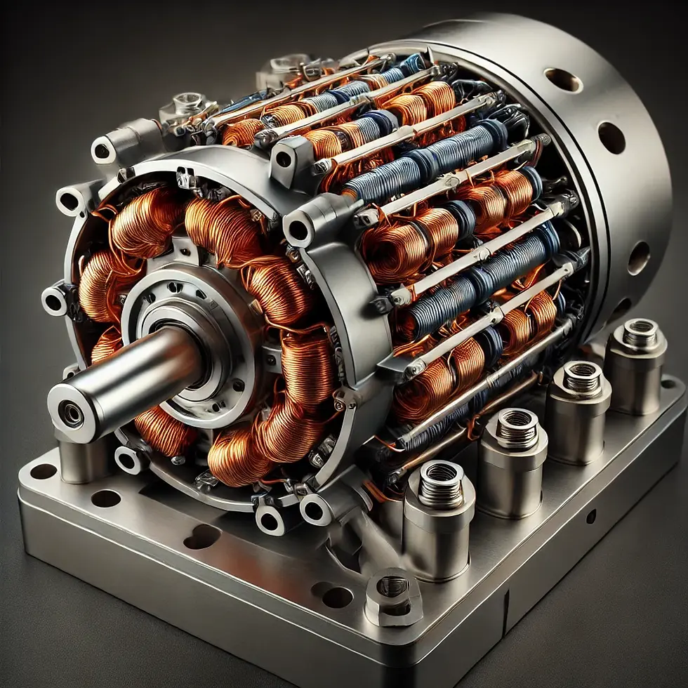 ki-generierte Darstellung eines Außenläufermotors