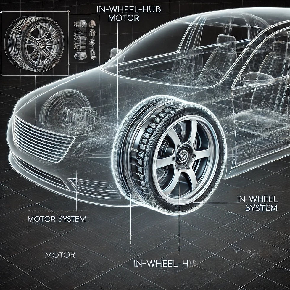 KI-generirte Darstellung es In-wheel-antriebs