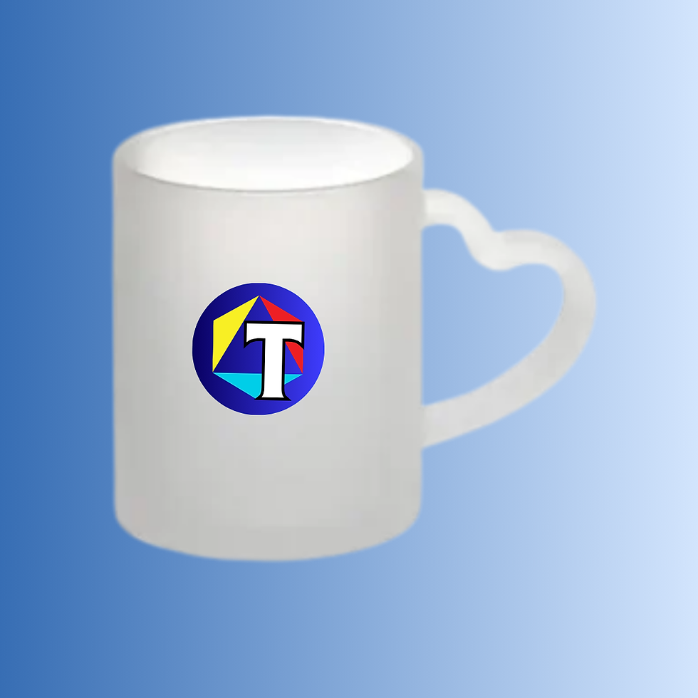 Miniatura: Caneca de Vidro Alça Coração