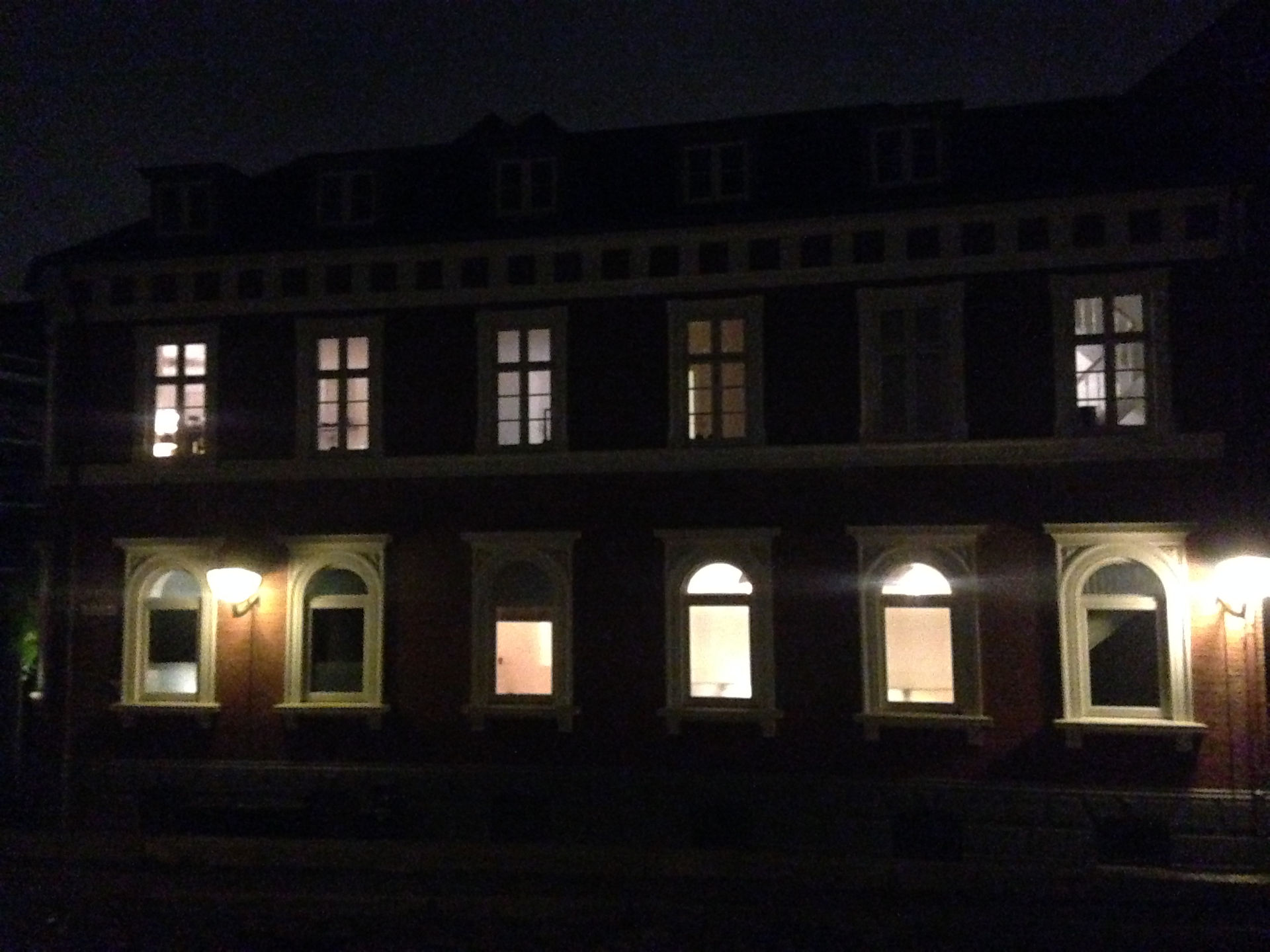 A nearby building